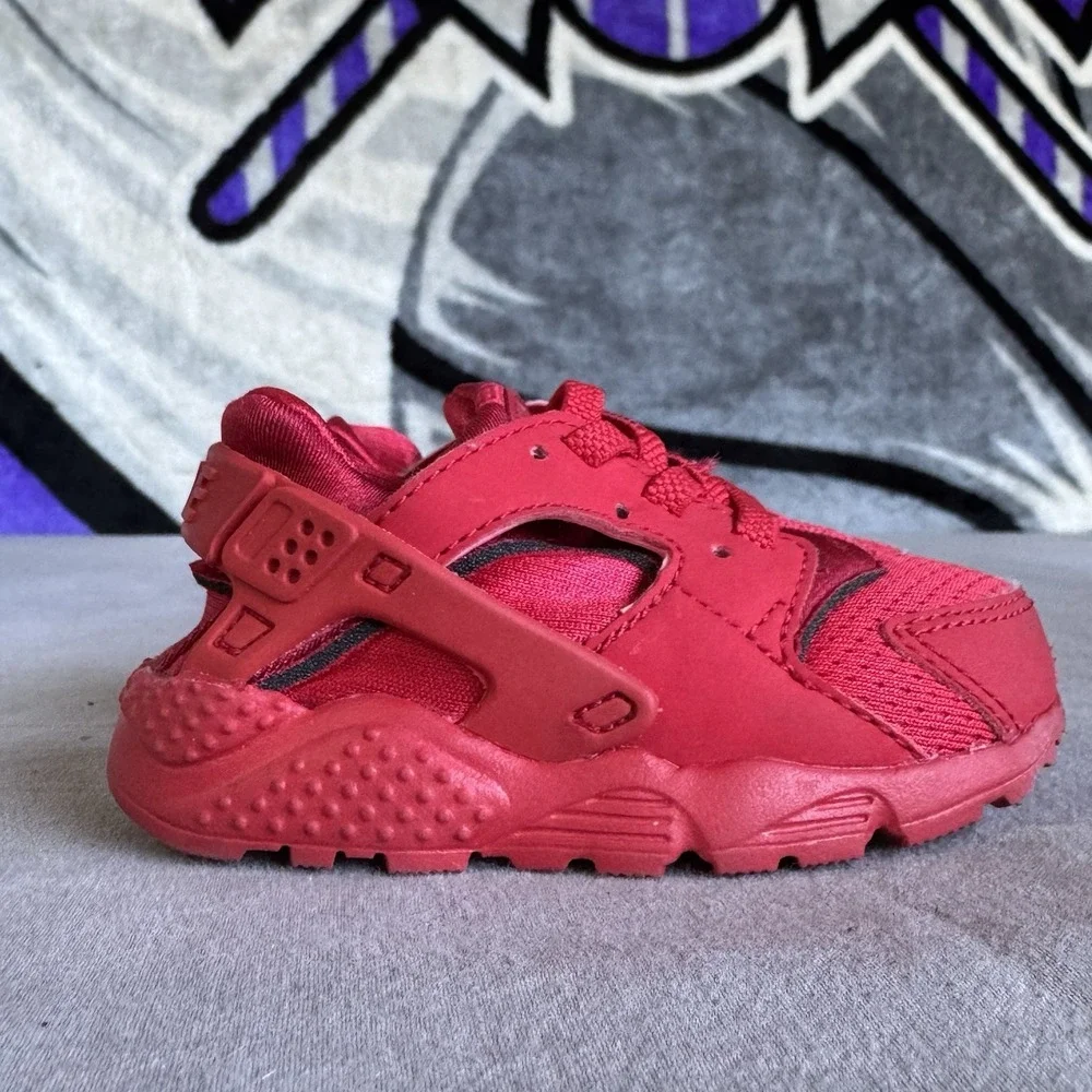 Size 5c - Nike Huarache Run University Red 704950-600 Toddler Shoes Boys